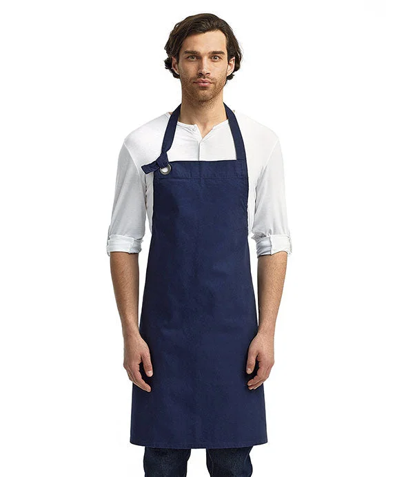 RP130 - Artisan Collection by Reprime Unisex Calibre Heavy Cotton Canvas Bib Apron | Navy