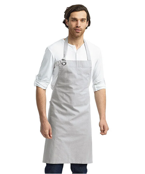 RP130 - Artisan Collection by Reprime Unisex Calibre Heavy Cotton Canvas Bib Apron | Silver