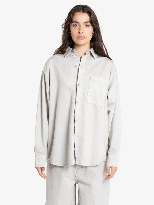 Austin Denim Shirt - Oyster Grey