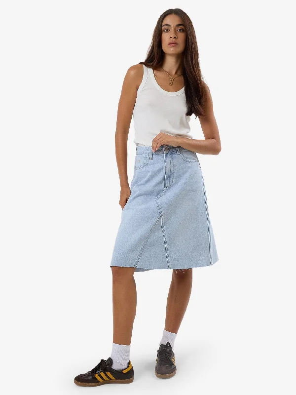 Cooper Skirt - Light Ash Blue