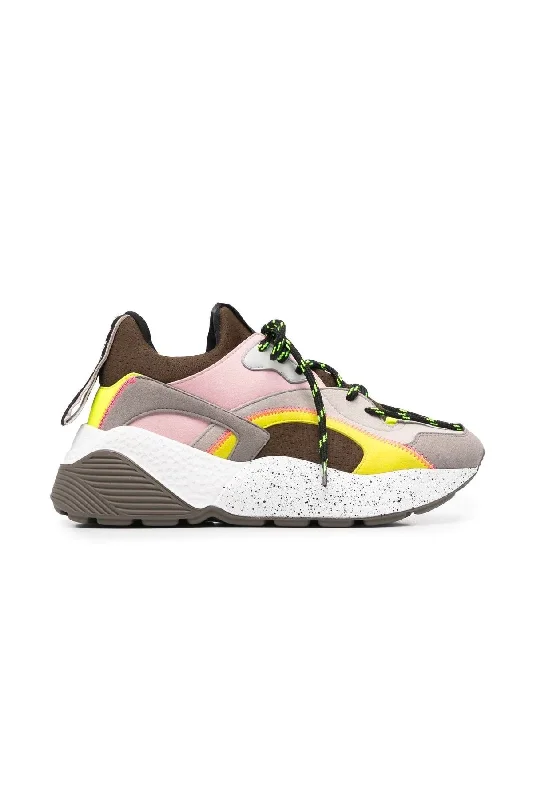 Stella McCartney Eclypse Alter Suede Sneaker - Multi Neon Yellow