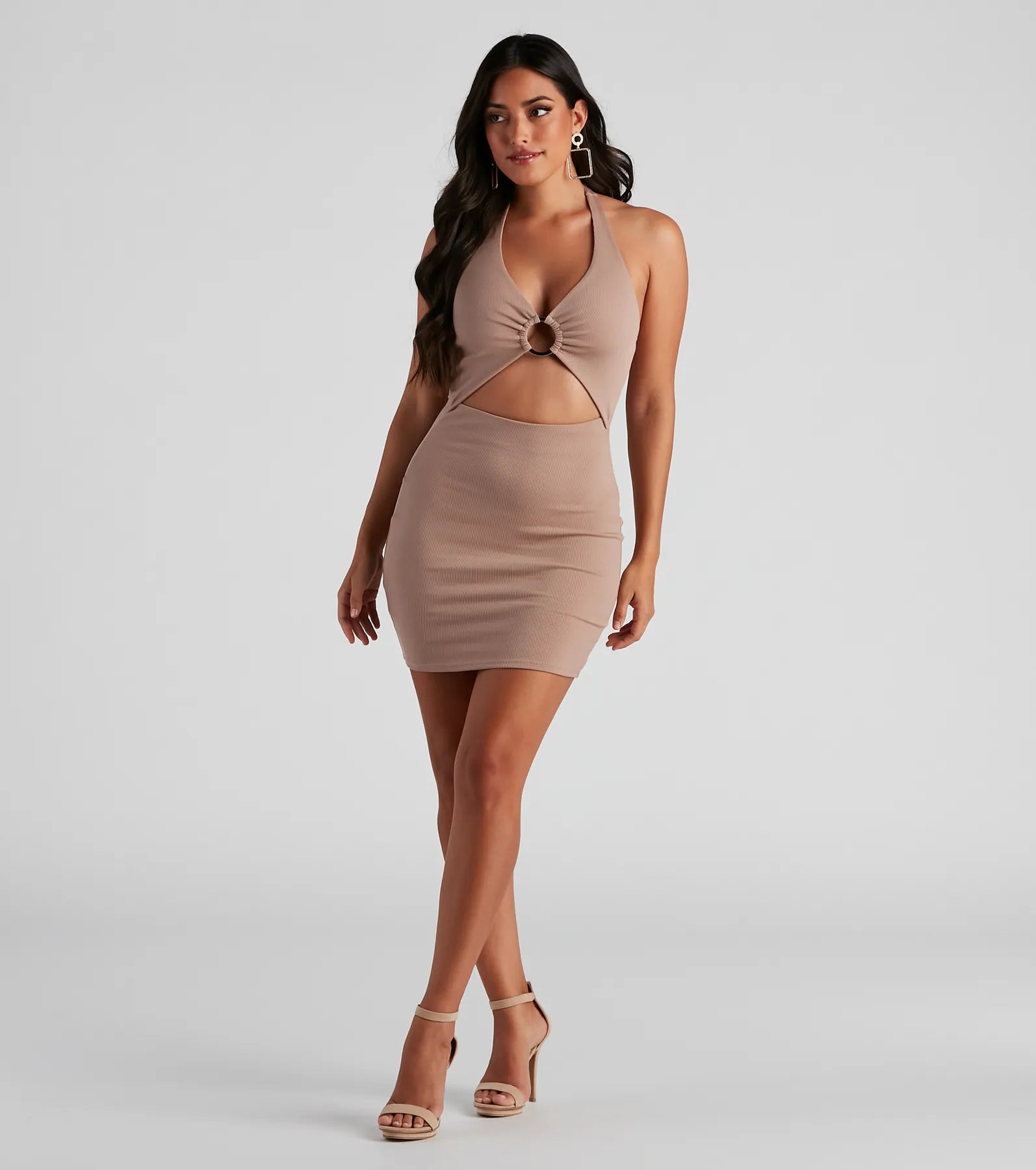 Brush With Fate Halter Mini Dress