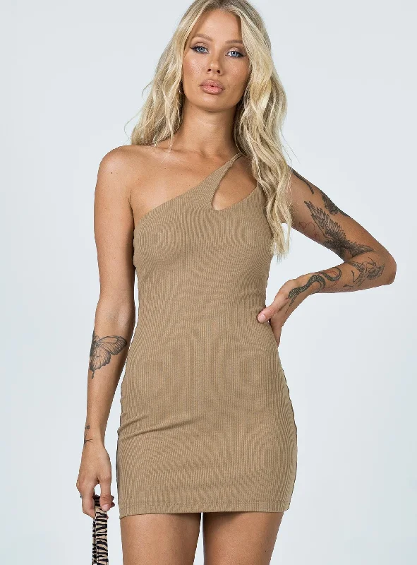 Emery Mini Dress Beige