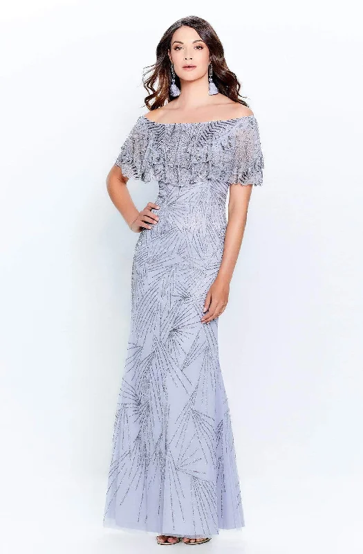 Montage by Mon Cheri - 120925 Ruffled Off-Shoulder Sheath Mother of the Groom Dress