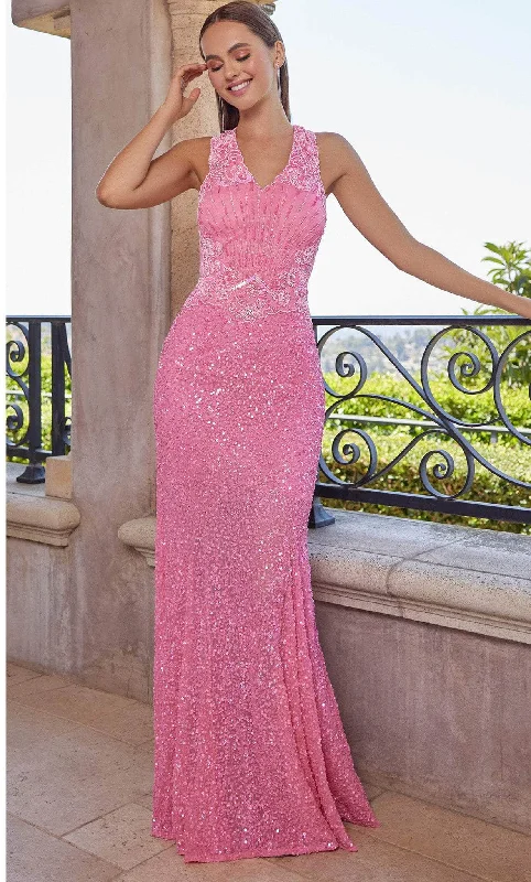 SCALA 60377 - Bare Back Sheath Eleganza Dress