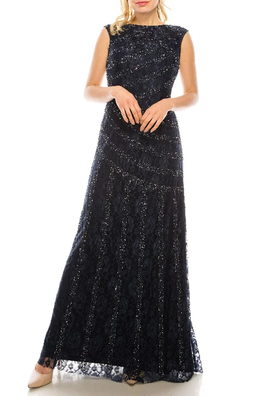 Aidan Mattox Long Cap Sleeve Formal Gown 054471850