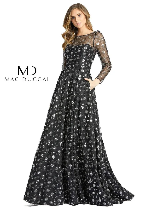 Mac Duggal Long Sleeve Formal Dress Sale