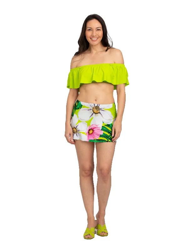 Bellagio Mini Skirt with Side Slit Cover Up (BG-412)