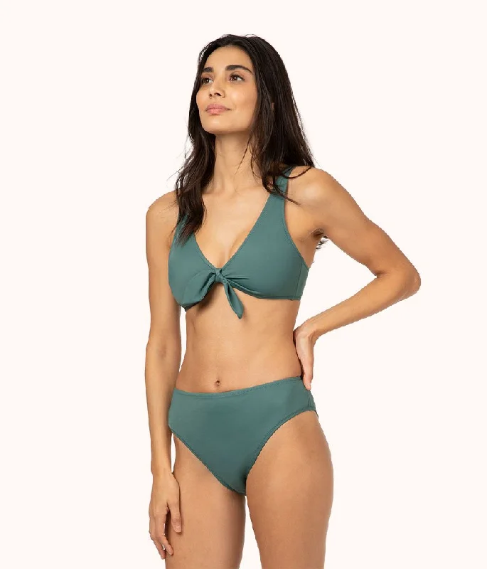 The Plunge Bralette: Harbor Green