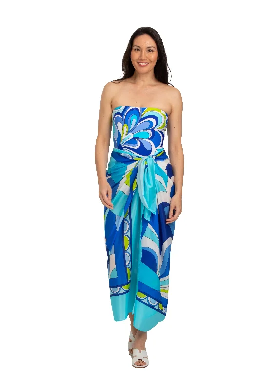 Vietri Sul Mare Full Panel Silk Pareo Cover Up (VM-406)